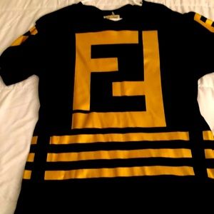 Home+Femme Detailed Double FF inspired Fendi top